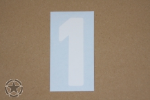 Aufkleber # 1  Schrifthöhe 10,2 cm