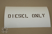 Lackierschablone DIESEL ONLY  1