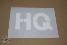 Lackierschablone Klebefolie # HQ  Schrifthöhe 10,2 cm