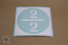 Lackierschablone Klebefolie 2/2  Kreis 18 cm
