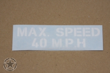 Aufkleber MAX. SPEED
