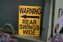 Plate Rear Swing Wide  178 mm x 255 mm