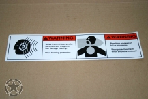 Aufkleber wear hearing protection