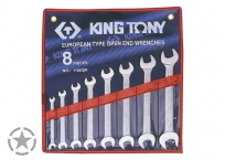 Maulschlüssel-Set, Zoll - 8 tlg. (Kin6 Tony Tools)