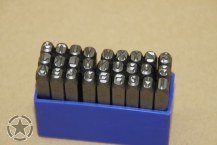Einschlagbuchstaben-set - 27tlg  5 mm