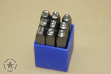 Einschlagzahlen-satz 9tlg     8 mm