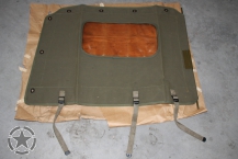 Seitenteil Canvas NOS M38  Scheibe vergilbt