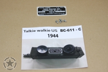 DATA PLATE TALKIE WALKIE BC-611-C  (PVC)