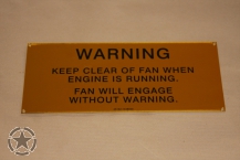 Data Plate 23 cm x 10 cm