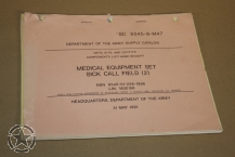SC 6545-8-M47 MEDICAL EQUIPMENT SET SICK CALL FIELD (2)