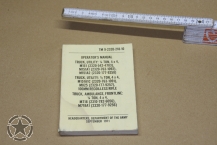 OPERATOR'S MANUAL FOR 1/4 TON, 4x4, M151