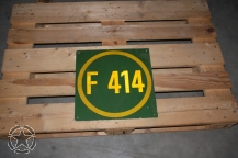 Militärschild  40cm x 40 cm