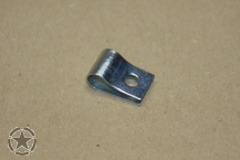 Halteclip Tachowelle Willys MB an der Spritzwand