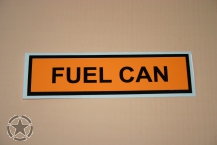 US Army Aufkleber Fuel Can 117mmx32mm orange