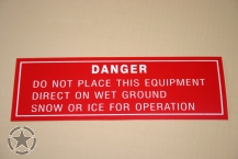 Aufkleber Do Not Place 119mmx40mm