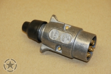 Trailer Kfz Stecker 7 polig Metall 12 Volt Alu Ausführung