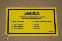 Aufkleber Maximum Speed 123mmx73mm