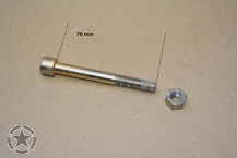 Blattfeder Mittelbolzen Schaft 70 mm