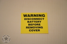 Disconnect Battery 40mmx35mm