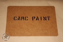 Schriftschablone CARC PAINT 1 Inch