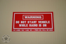 Do not Start 74mmx37mm