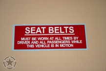 Seat Belts 107mmx38mm