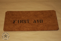 Schriftschablone FIRST AID 1 Inch