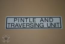 Aufkleber Pintle and Traversing 164mmx40mm