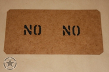 Schriftschablone NO NO 1 Inch Cucv Chevy