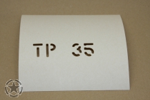 Schriftschablone TP 35 1 Inch