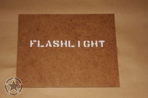 Schriftschablone FLASHLIGHT 1/2 Inch