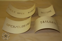Schriftschablonen Set Army Blazer M1009
