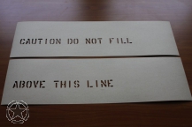 Schriftschablone DO NOT FILL  1
