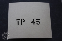 Schriftschablone TP 45 1 Inch