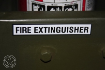 Aufkleber FIRE EXTINGUISHER 94 mm x 15 mm
