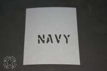 Schriftschablone NAVY 1 Inch