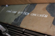 Schriftschablone COOLING SYSTEM CHECKED 1 Zoll