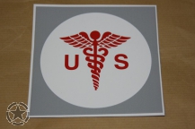 Aufkleber LARGE MEDICAL CADUCEUS