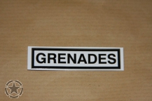 Aufkleber US ARMY   GRENADES