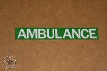 Aufkleber AMBULANCE
