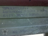 Schriftschablone SPEED LIMIT 1 Inch CUCV