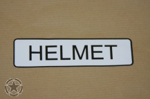 Aufkleber HELMET 95 mm x 26 mm