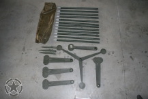 US Army Tarnnetzstangenset