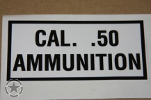 Aufkleber US ARMY CAL.50 AMMUNITION