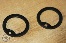 Dog Tag Silencer Schwarz set 2 Stück Schwarz Gummi