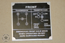 Plate Transmission Willys