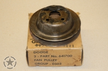 Riemenscheibe Wasserpumpe 6 Volt Dodge WC